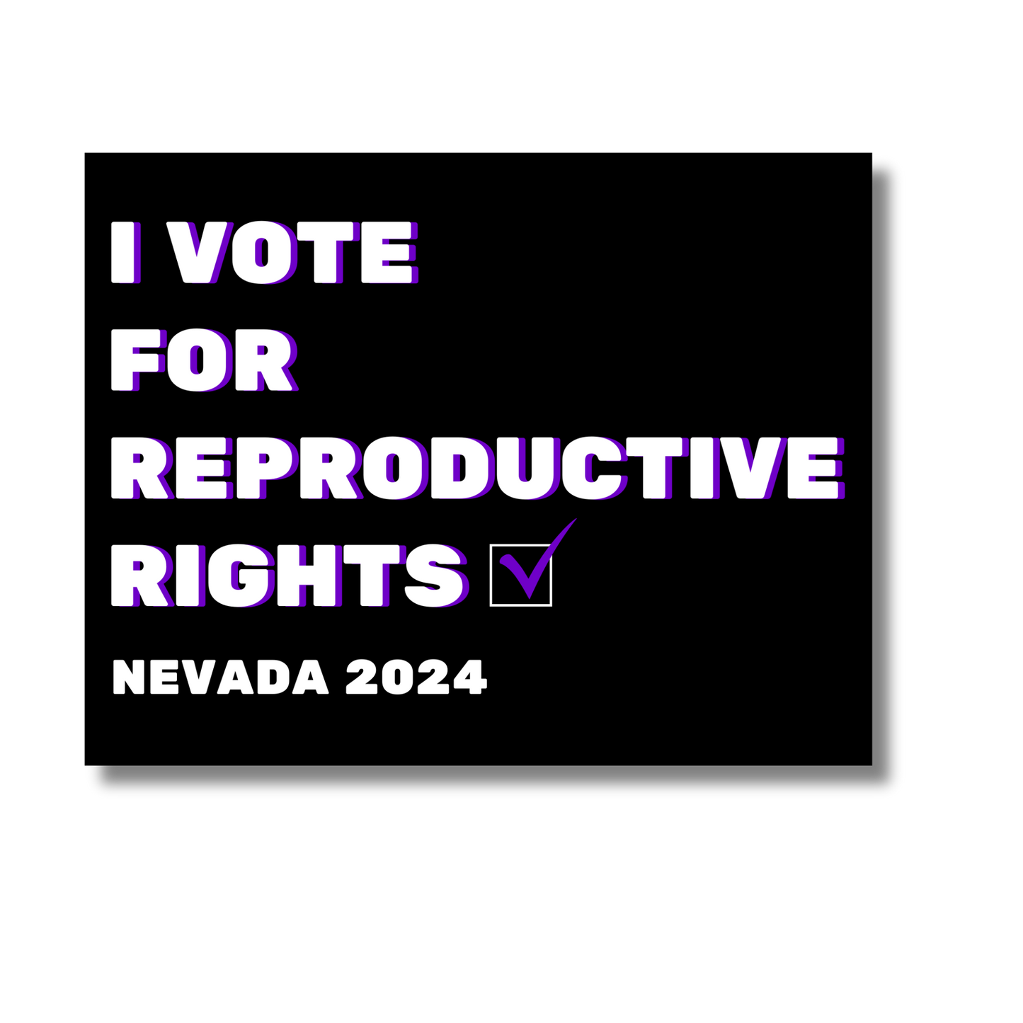 I Vote for Reproductive Rights Sticker